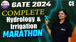 Complete Hydrology amp Irrigation Marathon  Civil Engineering  GATE 2024 Marathon Class BYJUS GATE [upl. by Llerdnam]