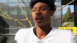 Dillon Mitchell previews Washington game [upl. by Nadabas496]