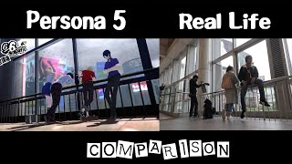 Persona 5 Locations Vs Real Life Comparison  YongenJaya amp Shibuya [upl. by Graner]