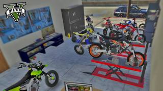 UN GARAGE REMPLI DE MOTOS VOLÉES  GTA V RP MOD [upl. by Yarezed536]