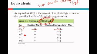 electrolytes and equivalents [upl. by Elroy]