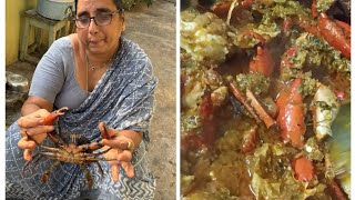 peethala curry🦀 crab recipe in telugu🤤🤤🦀 [upl. by Domenico]