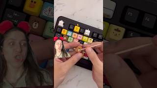 renkli klavye keyboard mechanicalkeyboard puzzle art smartphone rilakkuma clay keycaps [upl. by Scharaga]