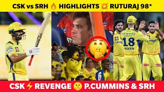 CSK vs SRH🔥 Ruturaj 98😱 SRH 134 All Out💥 T Deshpande 4 wickets🏆 CSK vs SRH HIGHLIGHTS IPL 2024 [upl. by Neggem131]