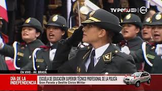 Divisiones de la PNP se hacen presentes en el Desfile Cívico Militar [upl. by Orelu742]