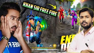 Khan sir playing Free Fire 🔥 reaction 😎 [upl. by Adniuqal175]