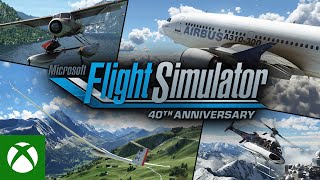 Microsoft Flight Simulator  40th Anniversary Announce  4K  Xbox amp Bethesda Games Showcase 2022 [upl. by Halette]