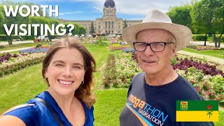 First Impressions of Regina Saskatchewan  Downtown City Tour [upl. by Ahtel]