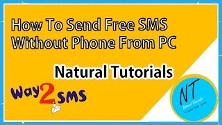 How To Send Free SMS Messages By Using Way2sms Telugu Tutorial [upl. by Aicirtak]