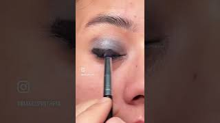 Grey eye shadow 🩶 eyemakeupartist eyemakeup makeuptutorial eyeshadowtoturial makeupartist [upl. by Geilich45]