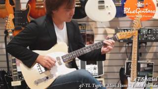 Blue Guitars  g7 Special  g7TL Type3 with GRINNING DOG MiniHum [upl. by Teria]