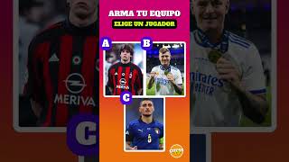 Arma tu EQUIPO ⚽🌍Elige a un jugador para tu equipo🧠 futbol elige quiz [upl. by Tnerual]