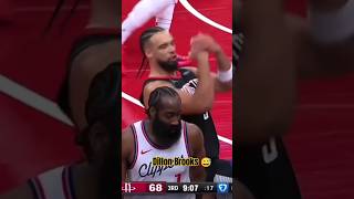 Dillon Brooks mocking James Harden traveling and flopping😅😭 [upl. by Placidia]