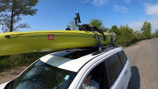 How I CarTop my kayak hobie compass [upl. by Buchalter]