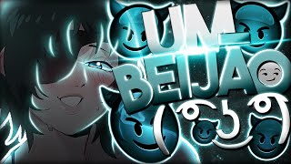 UM BEIJÃO  ͡° ͜ʖ ͡°  ZUEIRA ANIME [upl. by Reinar]