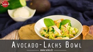 Avocado Lachs Bowl schnelles Keto Mittagessen Rezept [upl. by Ayahsal241]