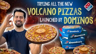 Rating All New Cheese Volcano 🌋 Pizza 🍕 By Dominos  Kya ye sahi mai acha hai bhi ya nhi 🍕 [upl. by Adli]