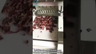 VERFOODSOLUTIONS 3 5cm Length Beef Jerky Meat Cube Cutting Machine Test for France Customer [upl. by Strephon]