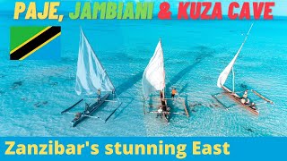 Stunning Zanzibar East Coast in 4K Paje Jambiani The Rock Restaurant and Kuza Cave [upl. by Crespi827]