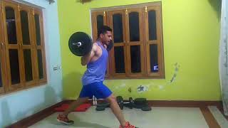 Full Body Home Workout with barbell and dumbbell [upl. by Rosemonde]