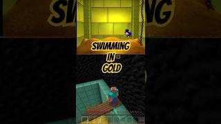 Swimming in gold Minecraft old cartoon logic 🤣 minecraft trendingmemesviral funny [upl. by Einnig861]