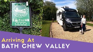 Arriving At Bath Chew Valley Caravan Park  Adults Only Campsite [upl. by Hotze]