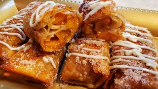 Peach Cobbler Egg rolls [upl. by Tilly]