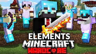 100 Players Simulate Minecrafts Elemental Hunger Games [upl. by Eitsud]