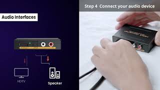 avedio links HDMI Audio Extractor Connection Steps [upl. by Noivaz]