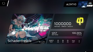 Phigros Schadenfreude IN Lv15 All Perfect [upl. by Leake]