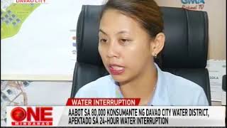 One Mindanao 24hour Water Interruption sa Davao City [upl. by Lirbij815]