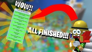 Completing ALL Bee Bear Quests Roblox Bee Swarm Simulator [upl. by Leah608]