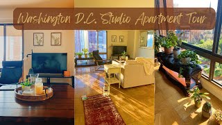 Apartment Tour  1700 Studio in Logan Circle Washington DC [upl. by Alrak]