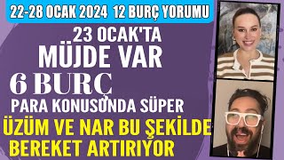 2228 OCAK BURÇ YORUMU 23 OCAKTA MÜJDE VAR 6 BURÇ PARASAL KONUDA SÜPER ÜZÜM VE NAR BEREKET ARTIRIR [upl. by Annaeed]