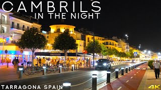 Tiny Tour  Cambrils Spain  Visit Cambrils in the night  July 2021 [upl. by Aisayt]