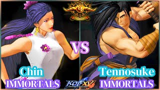 KOF XV🔥The Next Level Of KOF Shatter Strike ⚡Rank Match⚡Tennosuke vs Chin⚡️The Battle of Warriors🔥 [upl. by Dinin]