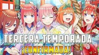 OFICIAL TERCERA TEMPORADA GOTOUBUN NO HANAYOME CONFIRMADA  3 TEMPORADA QUINTILLIZAS [upl. by Akinad]