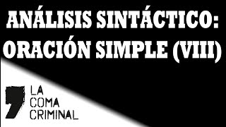 Sintaxis Corrección oraciones simples VIII [upl. by Nomi140]