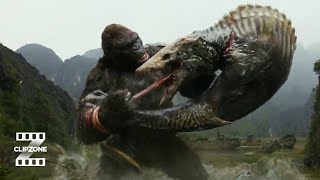 Kong Skull Island  Kong Vs Skullcrawler  ClipZone High Octane Hits [upl. by Olnton872]