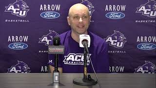 ACU Mens Basketball Brette Tanner Press Conference  Nov 11 2024 [upl. by Forland]