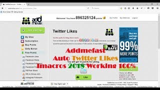 Addmefast Auto Twitter Likes Imacros 2018 Working 100 [upl. by Amo]