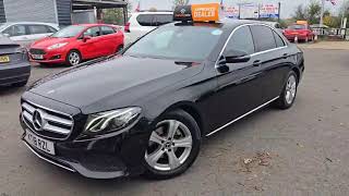 MercedesBenz E Class 20 Diesel 2018 Auto E220d SE Saloon GTronic PCO Ready ULEZ Free For Sale [upl. by Guibert]