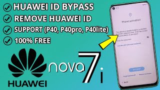 huawei p40 lite JNYLX1 huawei id remove with one click  JNYLX1 huawei id bypass with chimera pro [upl. by Monto]