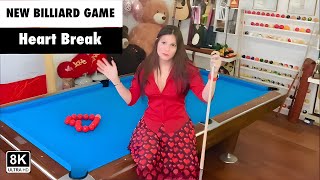 NEW Billiard Game quotHeart Breakquot Explained by Mary Avina HD [upl. by Nadab]