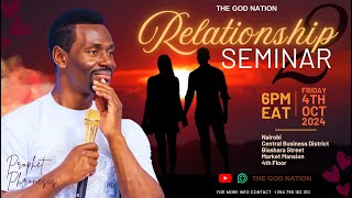 Meets ups  Relationship Seminar Part 2  Prophet Phronesis [upl. by Nessah]