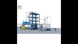 Tyre pyrolysis oil to diesel distillation plant [upl. by Sikorski93]