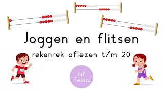 Joggen en flitsen • Rekenrek aflezen tm 20 [upl. by Ardnaskela]