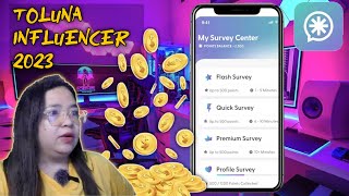 TOLUNA INFLUENCER LEGIT AND PAYING APPS 2023  Free Money Online [upl. by Yleen]