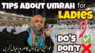 Helpful Information for ladies about Umrah  Must watch this video before you go to UMRAH🕋 [upl. by Ainivad]