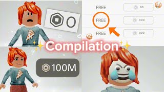 People having ROBUX be like 😱🤑 COMPILATION ✨ [upl. by Shulins]